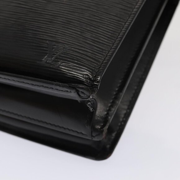 Authentic LOUIS VUITTON Epi Angian Shoulder Bag 2way Black M52112 LV - Picture 14 of 16